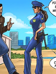 Uniform comic porn chick punishing hot dude with her mouth and pussy