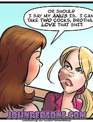 Horny slut getting ready for mindless interracial gang bang disgrace in street John Person comics