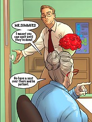 Here to find out Jenny Summers? She should be done any second, she actually is rather busy right now in cuckold toons